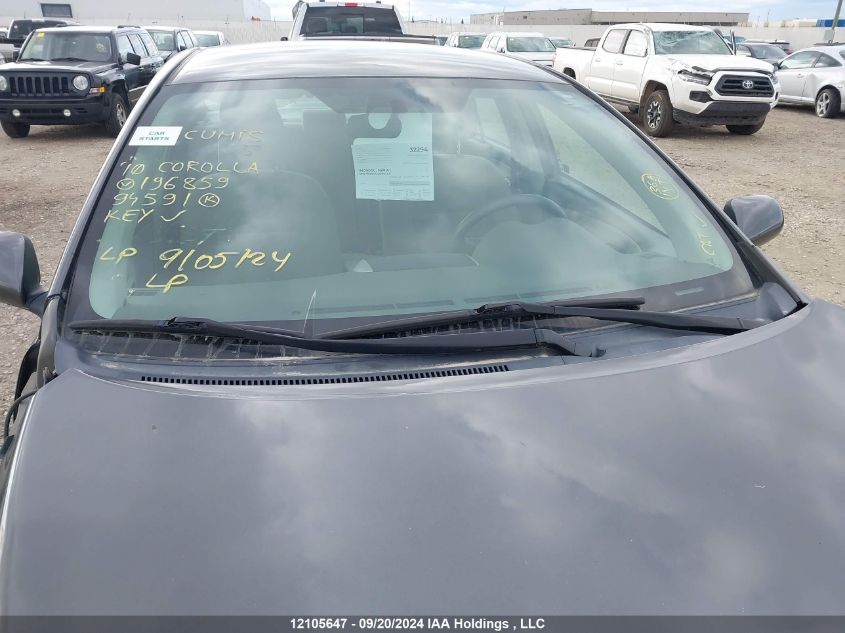 2010 Toyota Corolla Ce VIN: 2T1BU4EE0AC196859 Lot: 12105647