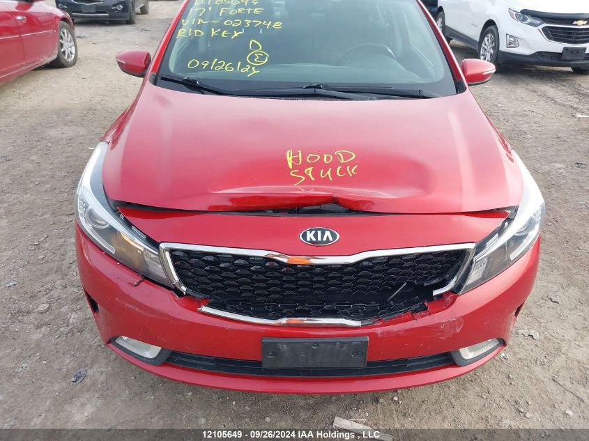 2017 Kia Forte VIN: 3KPFL4A84HE023748 Lot: 12105649