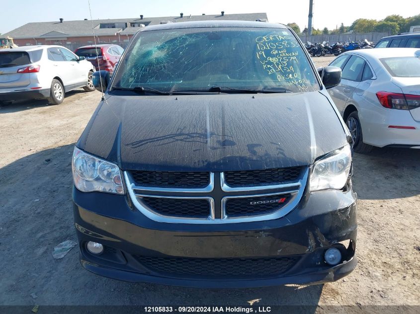 2019 Dodge Grand Caravan Sxt VIN: 2C4RDGCG8KR807579 Lot: 12105833