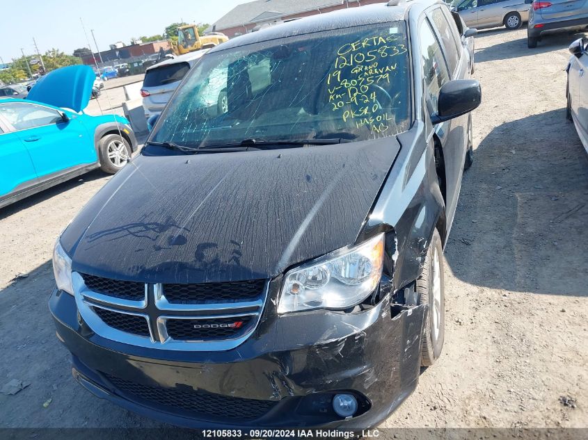 2019 Dodge Grand Caravan Sxt VIN: 2C4RDGCG8KR807579 Lot: 12105833