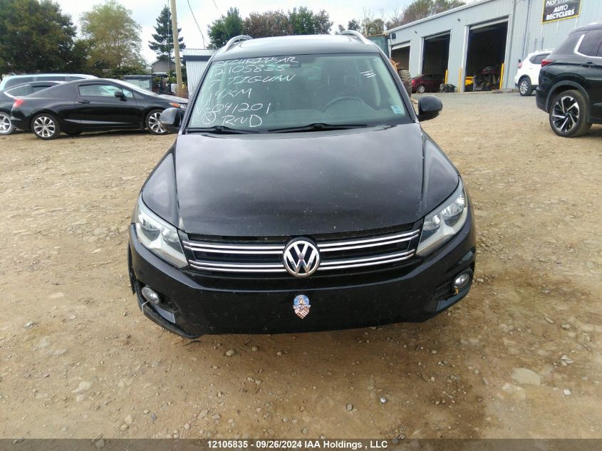 2017 Volkswagen Tiguan Comfortline VIN: WVGMV7AX0HK041201 Lot: 12105835