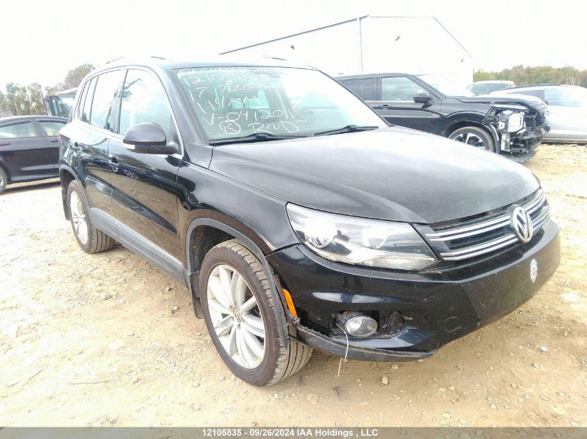 2017 Volkswagen Tiguan Comfortline VIN: WVGMV7AX0HK041201 Lot: 12105835