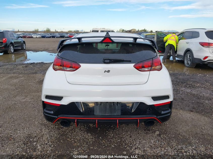 2022 Hyundai Veloster N VIN: KMHT36AH9NU014387 Lot: 12105848