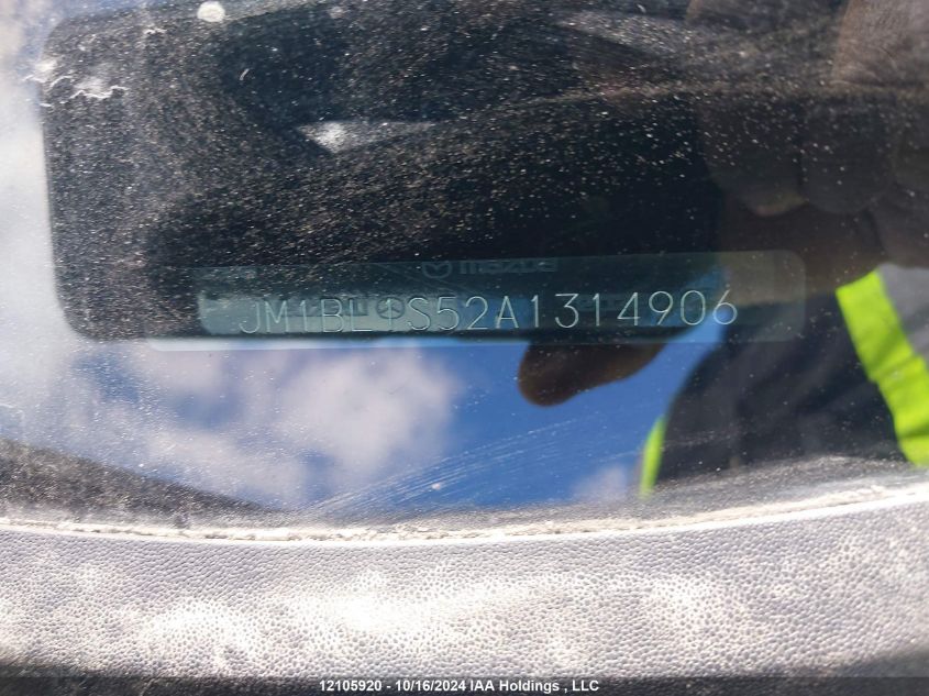 2010 Mazda Mazda3 VIN: JM1BL1S52A1314906 Lot: 12105920