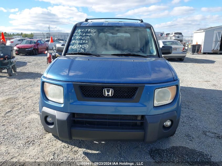 2006 Honda Element VIN: 5J6YH27796L800226 Lot: 12105941