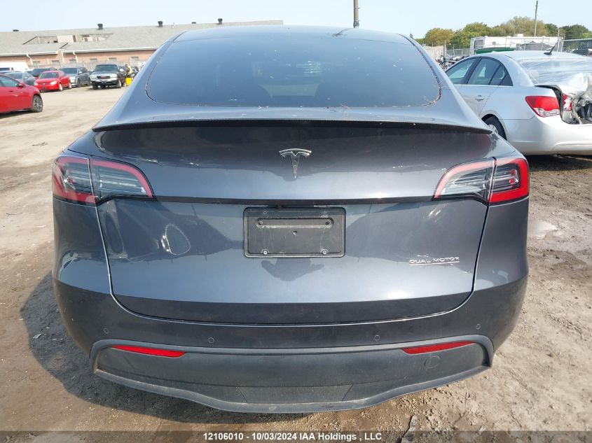 2022 Tesla Model Y VIN: 7SAYGDEF8NF452289 Lot: 12106010