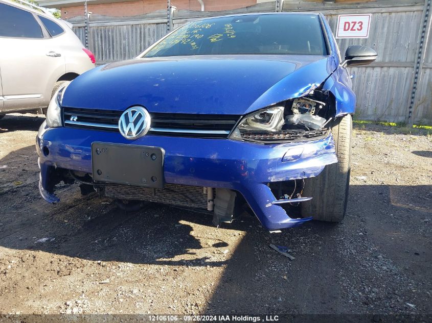 2016 Volkswagen Golf R VIN: WVWUF7AUXGW240190 Lot: 12106106