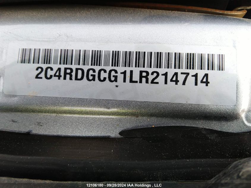 2020 Dodge Grand Caravan Premium Plus VIN: 2C4RDGCG1LR214714 Lot: 12106180