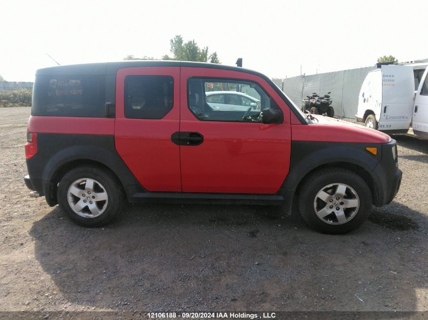 2005 Honda Element VIN: 5J6YH18605L800405 Lot: 12106188