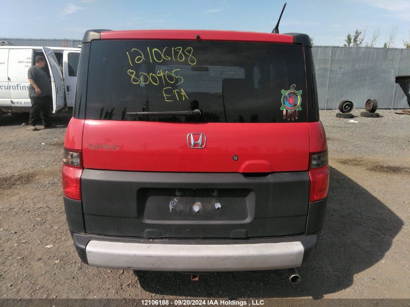 2005 Honda Element VIN: 5J6YH18605L800405 Lot: 12106188