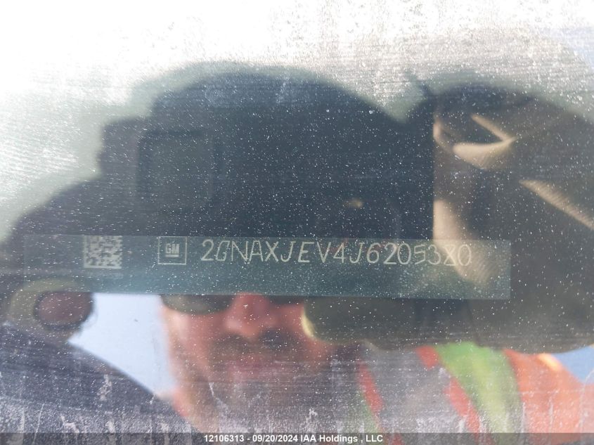 2018 Chevrolet Equinox Lt VIN: 2GNAXJEV4J6205380 Lot: 12106313