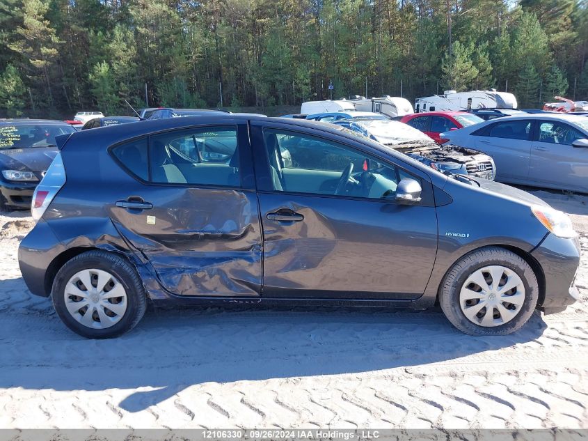 2012 Toyota Prius C VIN: JTDKDTB35C1513460 Lot: 12106330