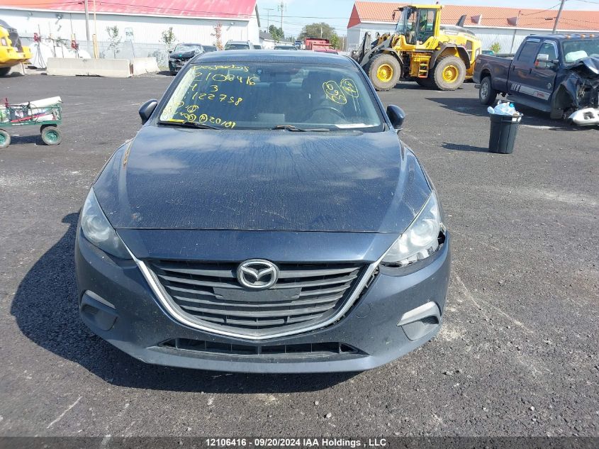 2014 Mazda 3 Touring VIN: 3MZBM1V76EM122758 Lot: 12106416