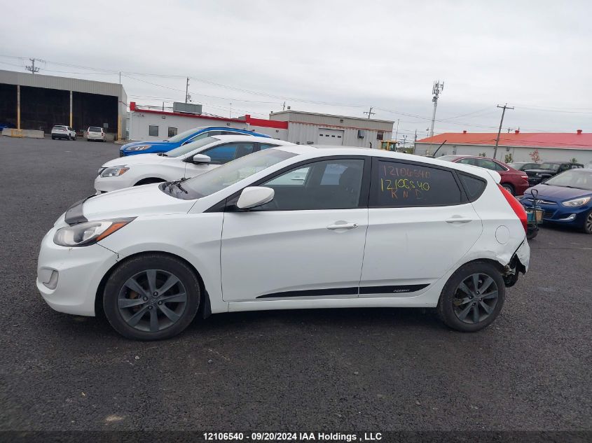 2014 Hyundai Accent Gls/Se VIN: KMHCU5AE8EU151740 Lot: 12106540