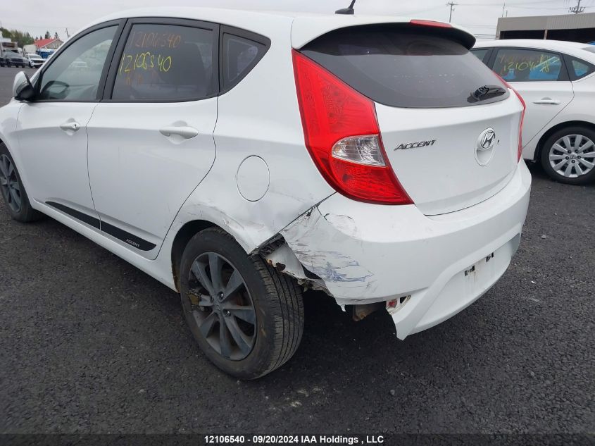 2014 Hyundai Accent Gls/Se VIN: KMHCU5AE8EU151740 Lot: 12106540