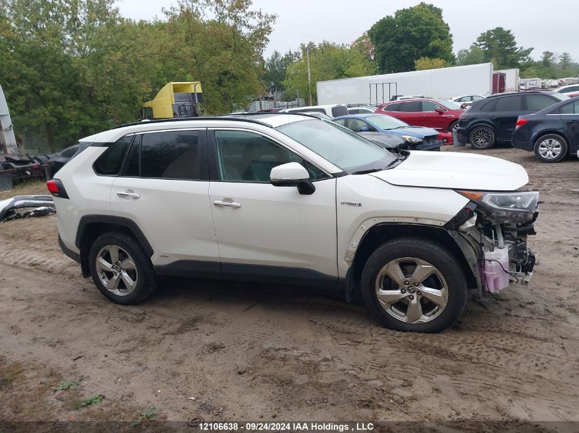 2020 Toyota Rav4 Hybrid Limited VIN: 2T3DWRFV5LW100277 Lot: 12106638