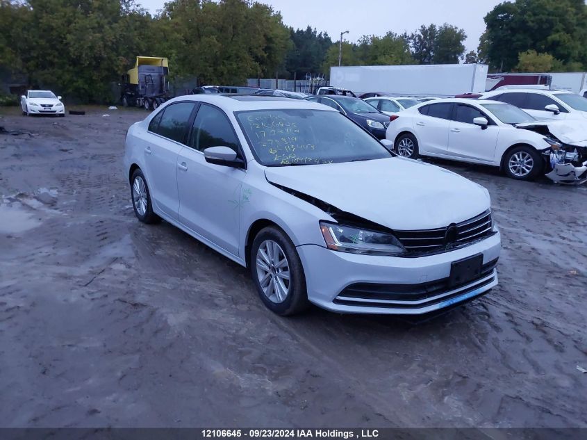 2017 Volkswagen Jetta Sedan VIN: 3VWDB7AJ1HM278519 Lot: 12106645