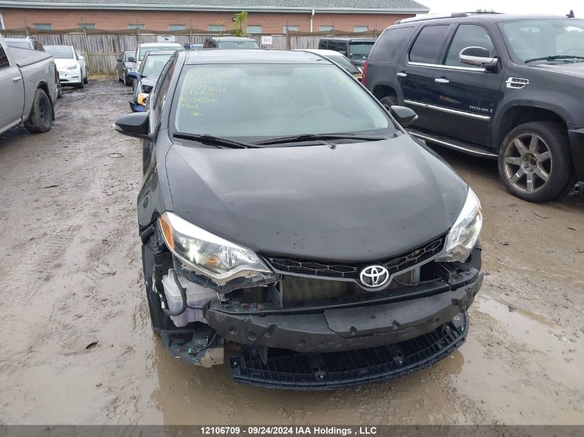 2015 Toyota Corolla S VIN: 2T1BURHE1FC449851 Lot: 12106709