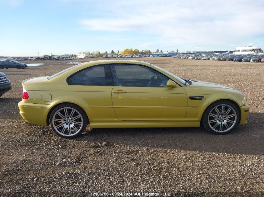 2003 BMW M3 VIN: WBSBL93473JR23733 Lot: 12106750