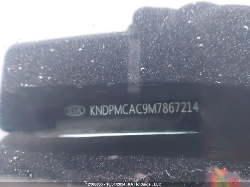 2021 Kia Sportage VIN: KNDPMCAC9M7867214 Lot: 12106803