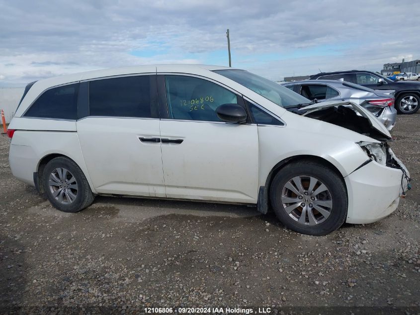 5FNRL5H33FB510380 2015 Honda Odyssey Se