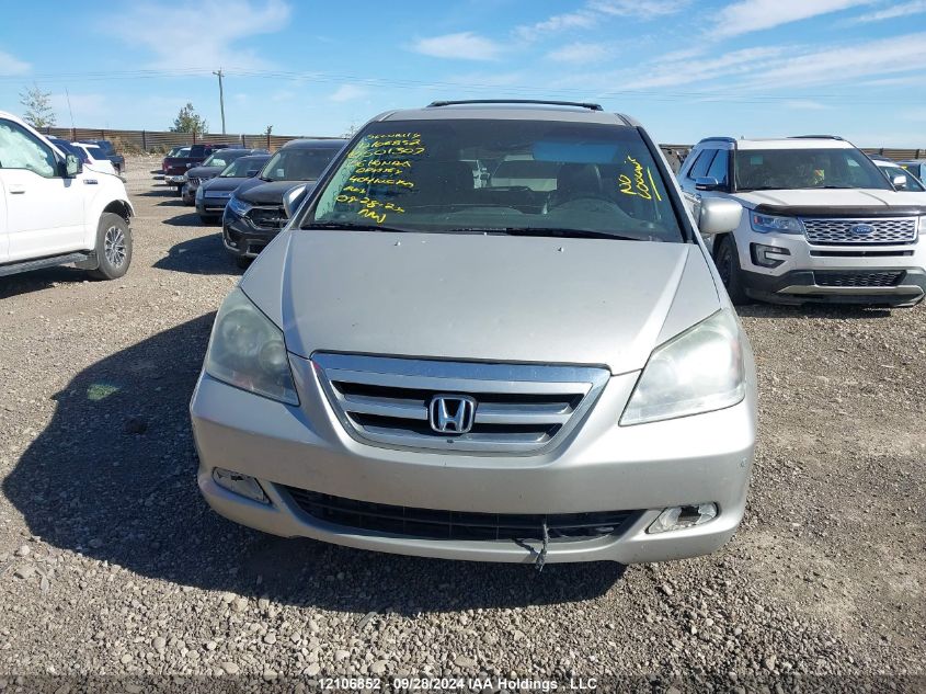 2006 Honda Odyssey Touring VIN: 5FNRL38836B501307 Lot: 12106852