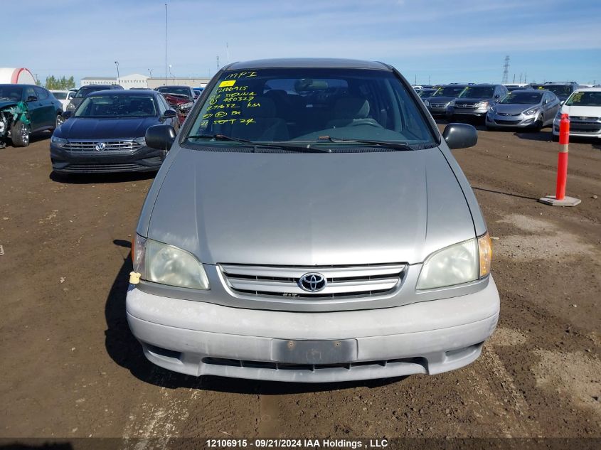 2002 Toyota Sienna Ce VIN: 4T3ZF19C82U480327 Lot: 12106915