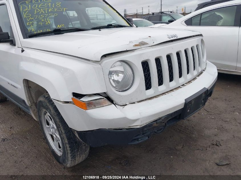 1C4NJPAB2GD715750 2016 Jeep Patriot