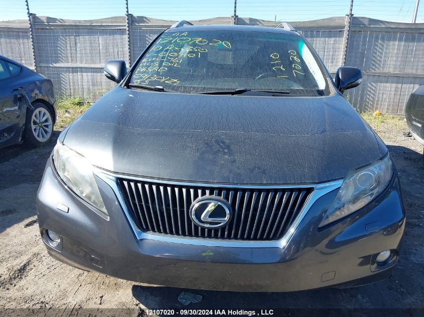 2010 Lexus Rx 350 VIN: 2T2BK1BA0AC004101 Lot: 12107020