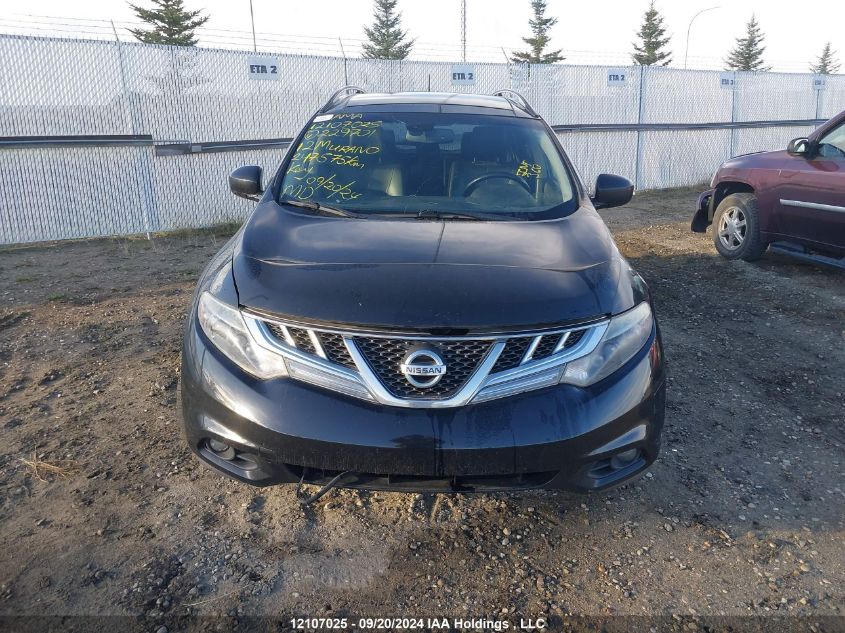 2012 Nissan Murano S/Sl/Le VIN: JN8AZ1MW5CW229701 Lot: 12107025