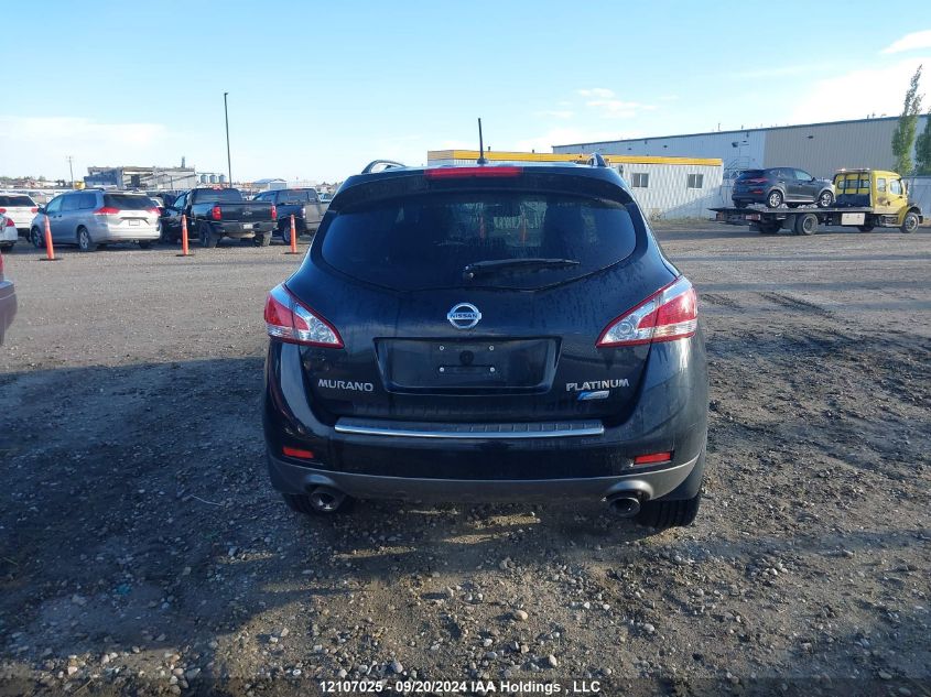 2012 Nissan Murano S/Sl/Le VIN: JN8AZ1MW5CW229701 Lot: 12107025