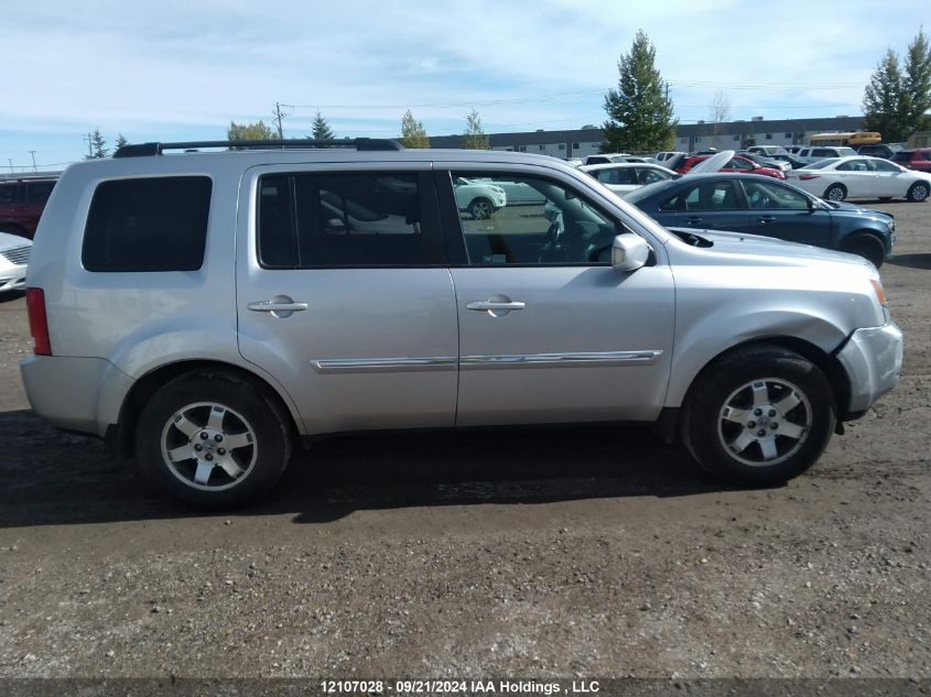 2010 Honda Pilot Touring VIN: 5FNYF4H90AB501145 Lot: 12107028