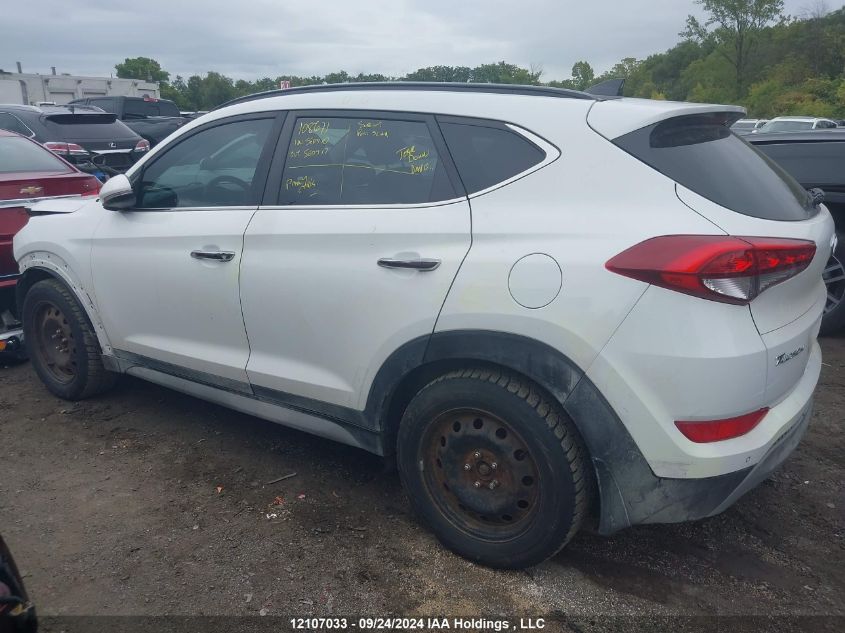 2017 Hyundai Tucson Limited/Sport And Eco/Se VIN: KM8J3CA27HU541656 Lot: 12107033