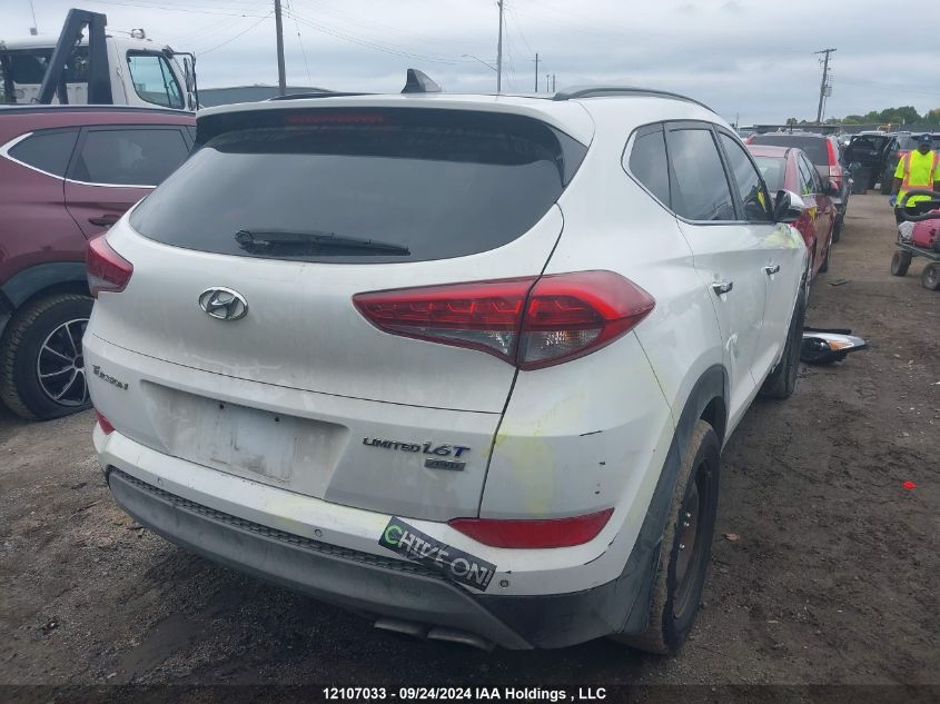 2017 Hyundai Tucson Limited/Sport And Eco/Se VIN: KM8J3CA27HU541656 Lot: 12107033