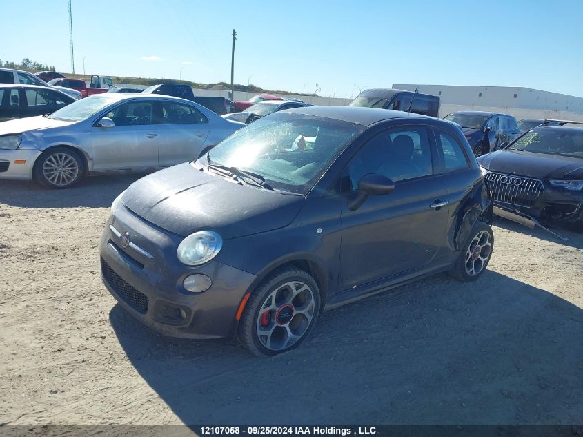 2016 Fiat 500 Sport VIN: 3C3CFFBR3GT118474 Lot: 12107058