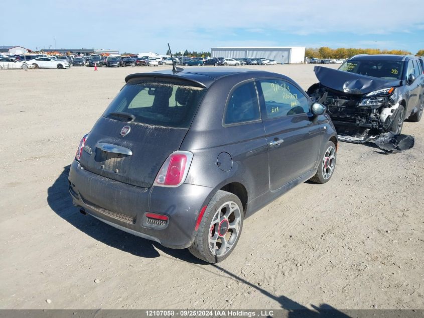 2016 Fiat 500 Sport VIN: 3C3CFFBR3GT118474 Lot: 12107058