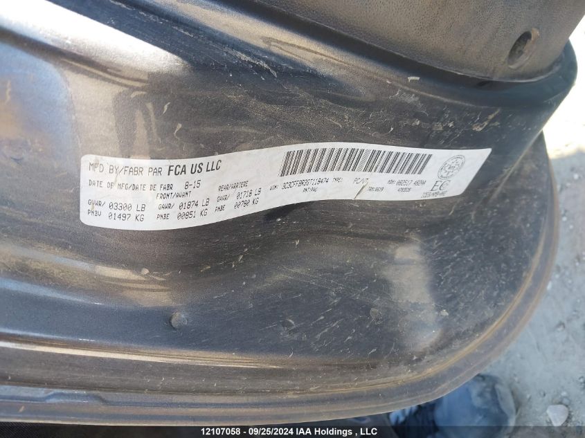 2016 Fiat 500 Sport VIN: 3C3CFFBR3GT118474 Lot: 12107058