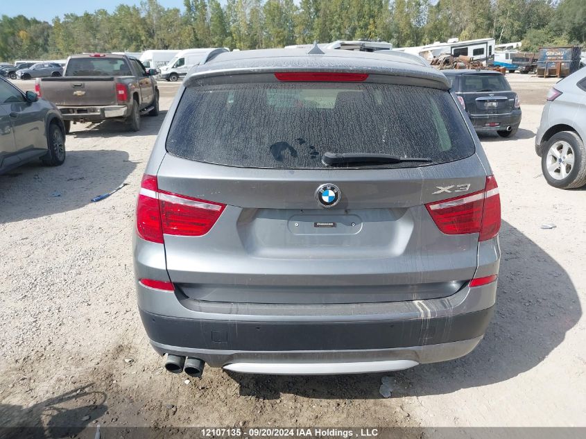 2013 BMW X3 xDrive28I VIN: 5UXWX9C55D0A08149 Lot: 12107135