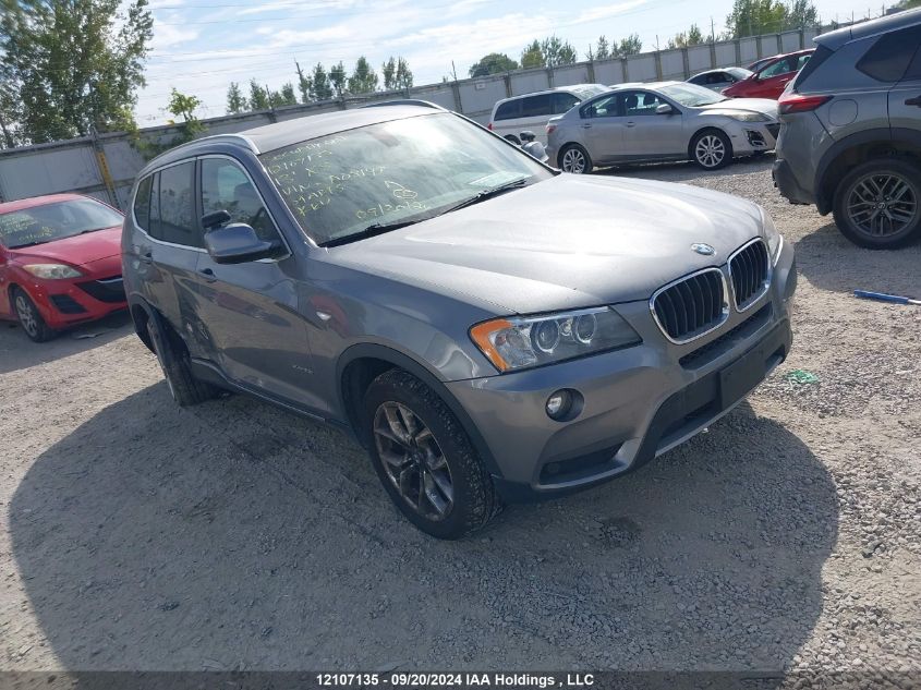 2013 BMW X3 xDrive28I VIN: 5UXWX9C55D0A08149 Lot: 12107135