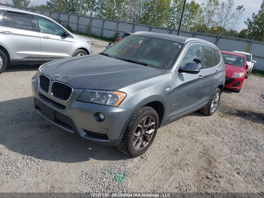 2013 BMW X3 xDrive28I VIN: 5UXWX9C55D0A08149 Lot: 12107135