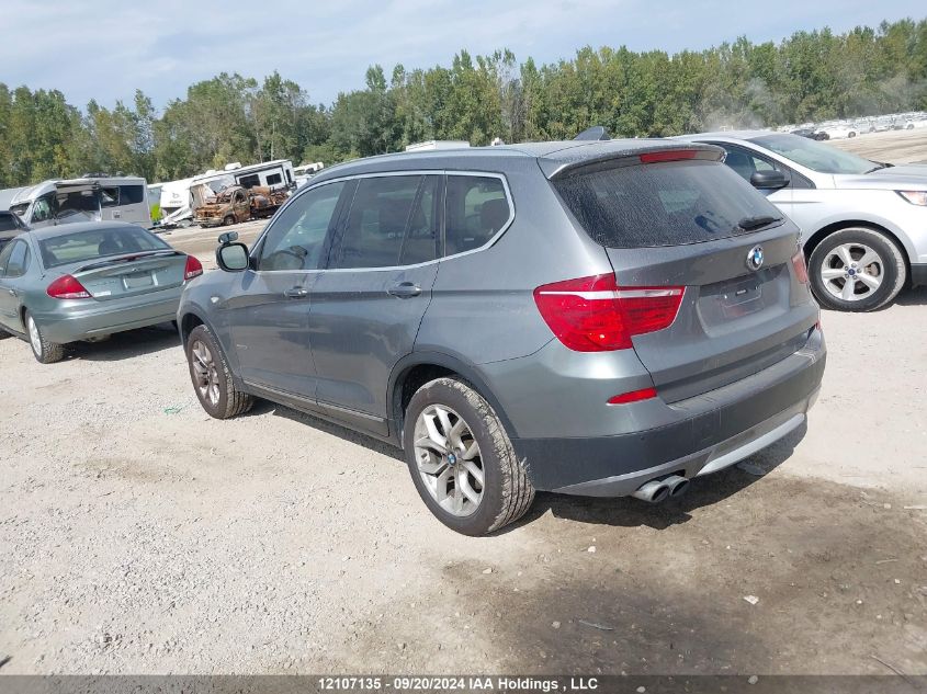 2013 BMW X3 xDrive28I VIN: 5UXWX9C55D0A08149 Lot: 12107135