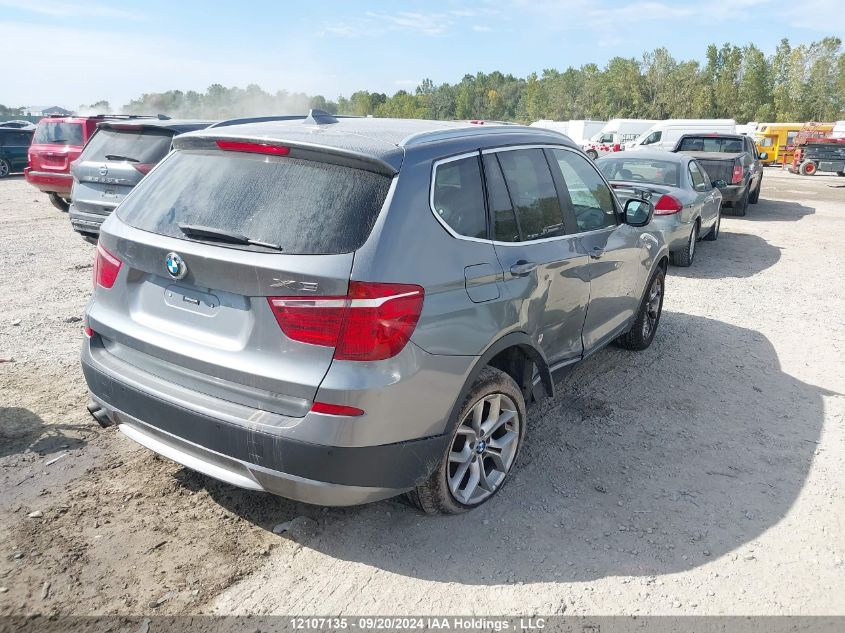 2013 BMW X3 xDrive28I VIN: 5UXWX9C55D0A08149 Lot: 12107135