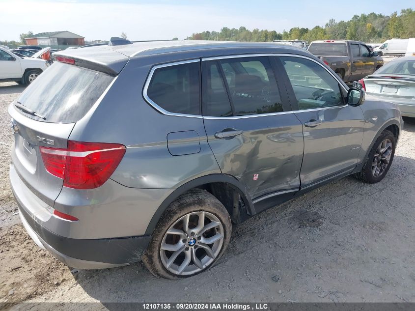 2013 BMW X3 xDrive28I VIN: 5UXWX9C55D0A08149 Lot: 12107135