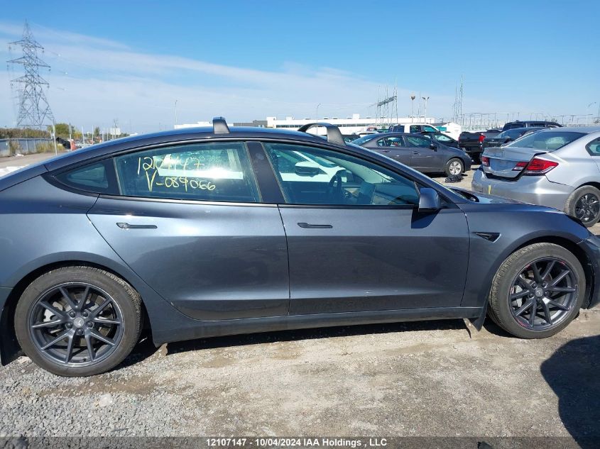 2021 Tesla Model 3 VIN: 5YJ3E1EA4MF089066 Lot: 12107147