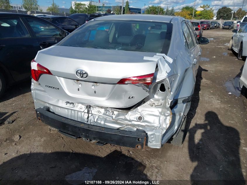 2019 Toyota Corolla Le VIN: 2T1BURHE6KC136241 Lot: 12107188