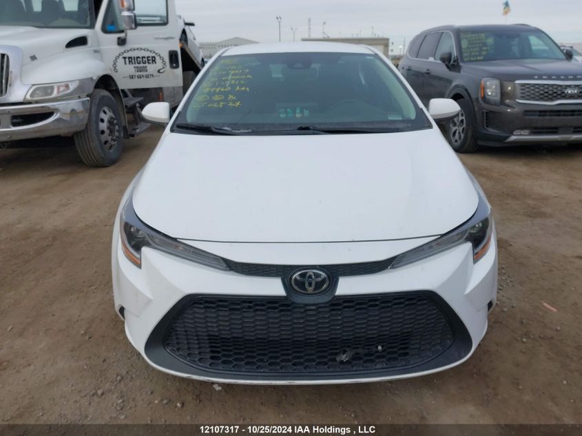 2020 Toyota Corolla Le VIN: 5YFBPRBE8LP129812 Lot: 12107317