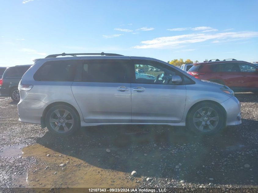 2015 Toyota Sienna Sport VIN: 5TDXK3DC4FS592734 Lot: 12107343