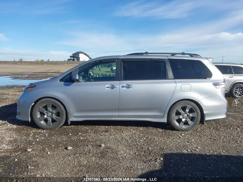 2015 Toyota Sienna Sport VIN: 5TDXK3DC4FS592734 Lot: 12107343