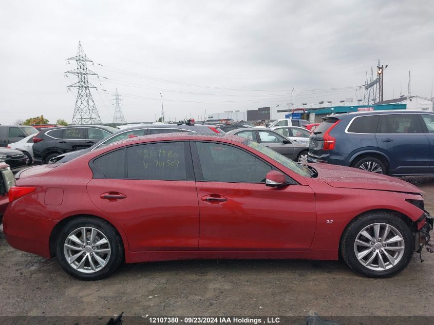 2014 Infiniti Q50 Premium/Sport VIN: JN1BV7AR5EM701507 Lot: 12107380