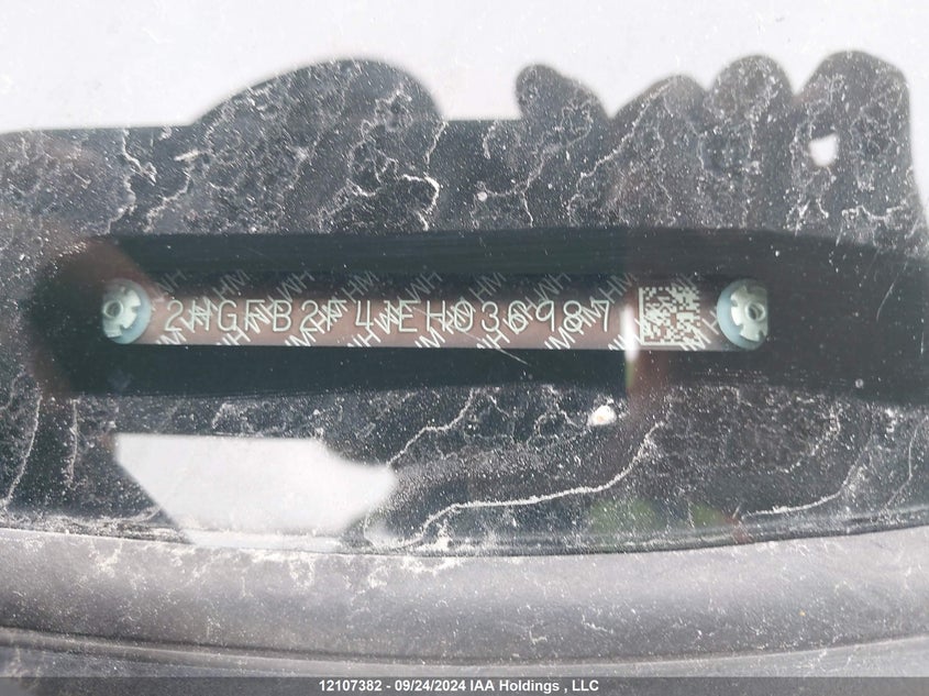 2014 Honda Civic Lx VIN: 2HGFB2F41EH036987 Lot: 12107382